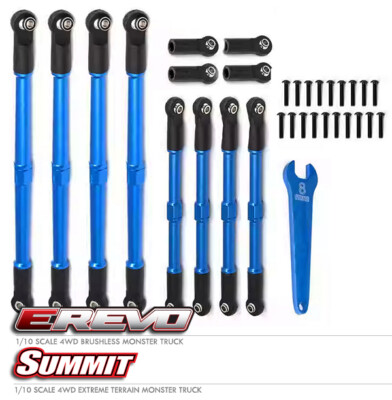 7075 TIE ROD TURNBUCKLE 5319X 5338R FOR 1/10 TRAXXAS E-REVO 2.0 E-REVO SUMMIT
