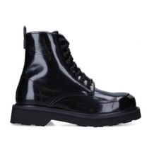 Kenzo Leather Smile Lace-up Boots Size 44 Eur Nib