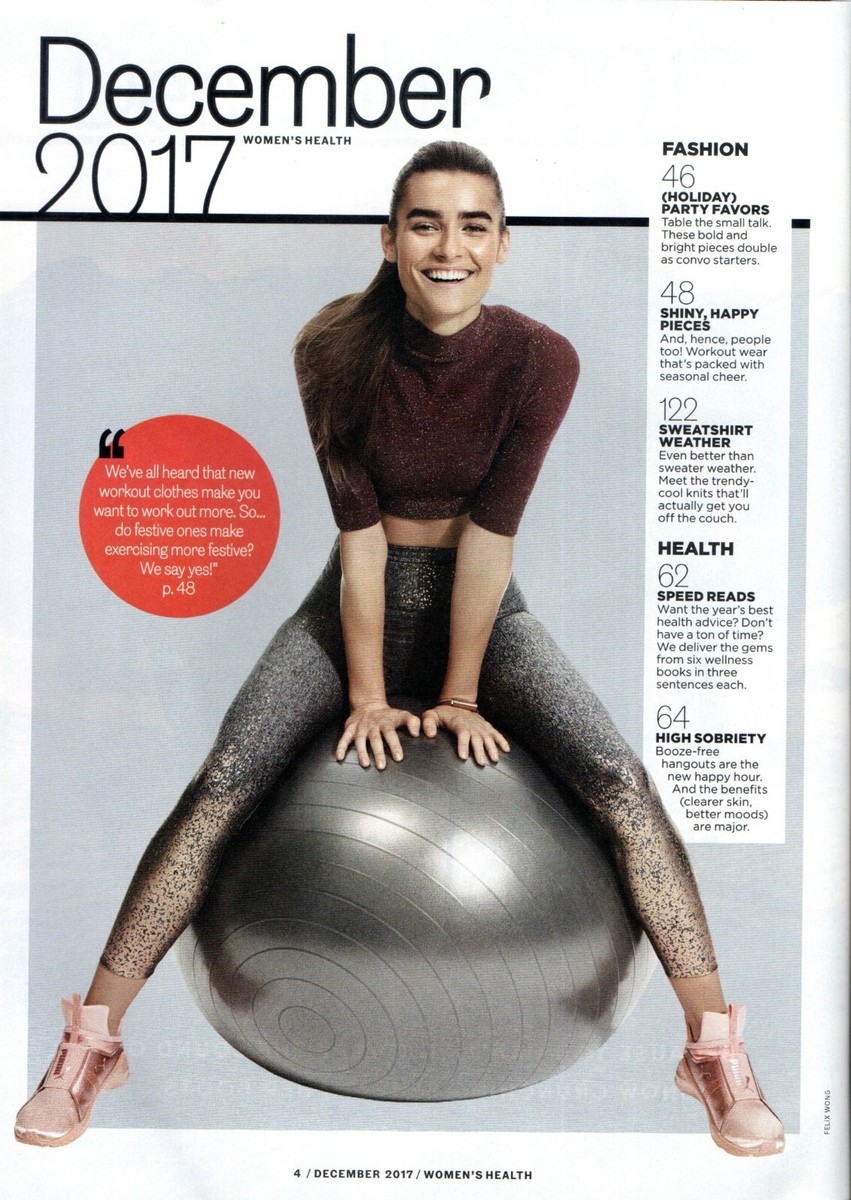 WOMEN'S HEALTH Magazine December 2017 Alison Brie Daveed Diggs Big