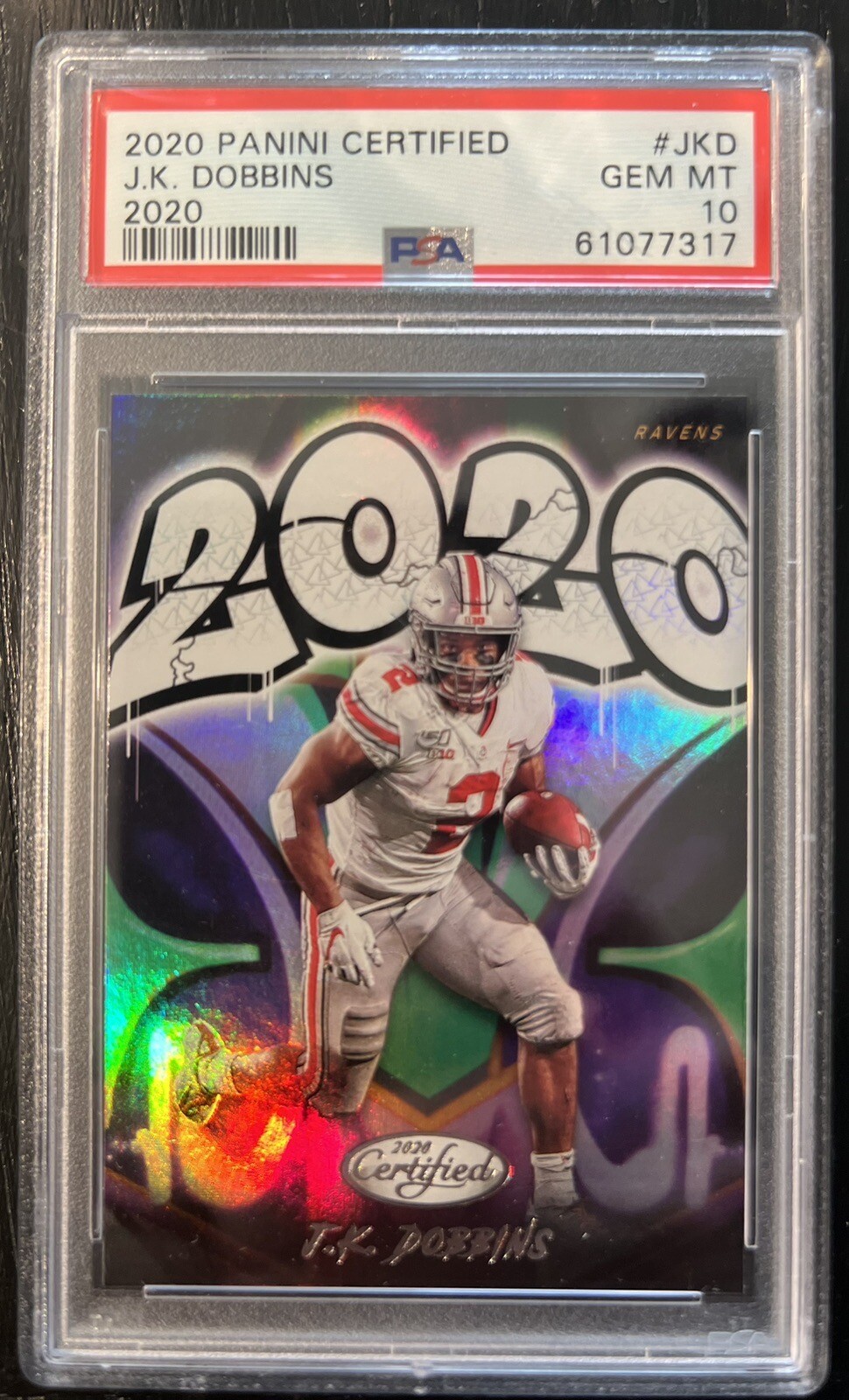 JK Dobbins Panini Certified 2020 #JKD Base