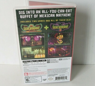 Guacamelee Switch Case Only NO GAME Nintendo Empty Box One-Two