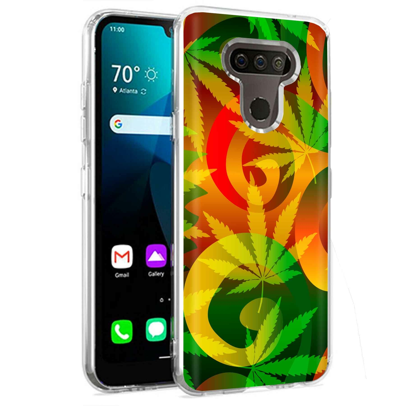Phone Case for LG Harmony 4,Xpression Plus 3,K40S, Marijuana Illustion Print
