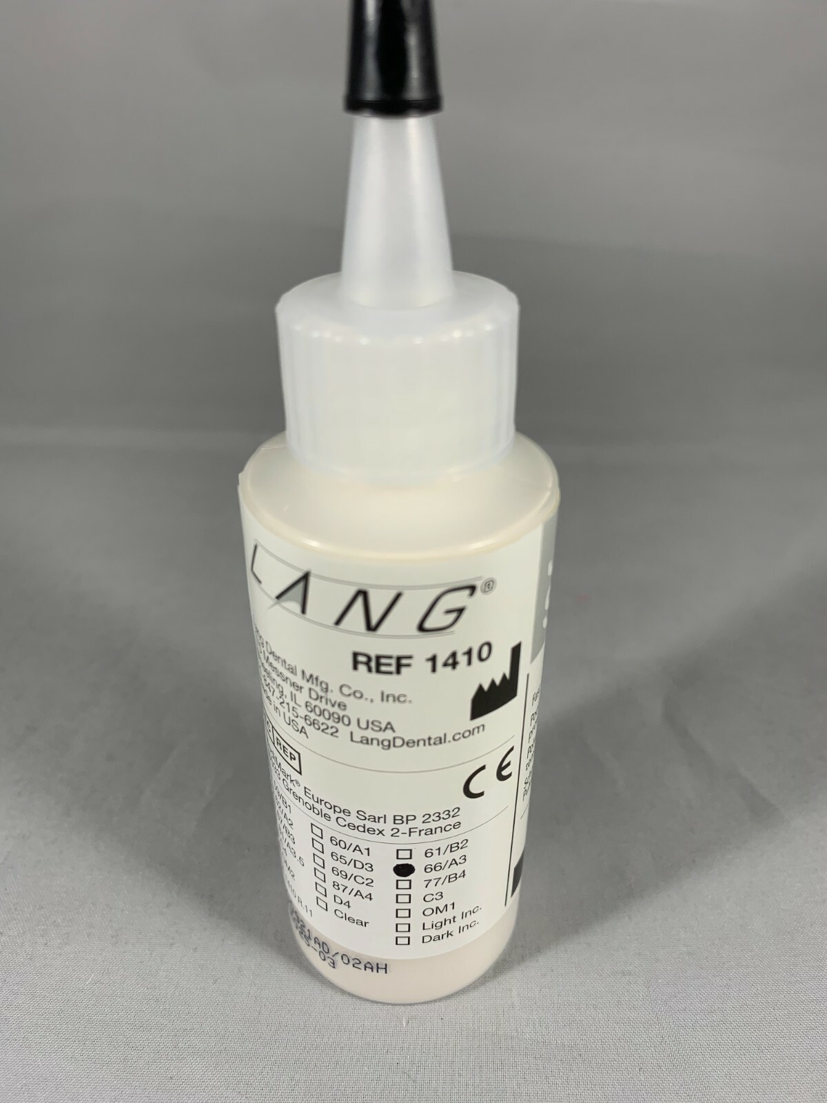 2 Poudres De Résine Acrylique Dentaire Lang Dental - Teinte D3, #65, Pour Prothèses Auto-polymérisante