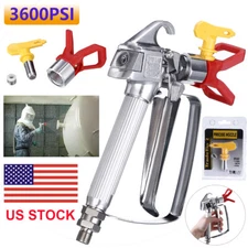 For Sprayers 3600PSI Airless Paint Spray Gun w/ 517 Tip Nozzle Guard US Stock