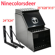 252815side Mount Semi Truck Storage Tool Box Wsaddle Step24brackets