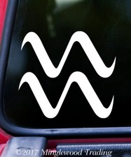 Aquarius Vinyl Sticker  Astrology Zodiac Sign The Water-Bearer  Die Cut Decal