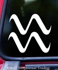 Aquarius Vinyl Sticker | Astrology Zodiac Sign The Water-Bearer | Die Cut Decal