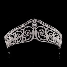 Luxury All CZ Cubic Zirconia Queen Wedding Princess Pageant Tiara Crown