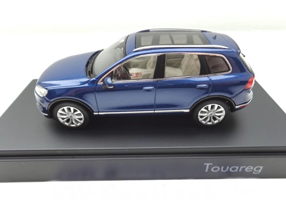 Volkswagen VW Touareg 2 Facelift Herpa En 1:43 Azul De 2015 7P1099300AB5K - Imagen 2 de 3