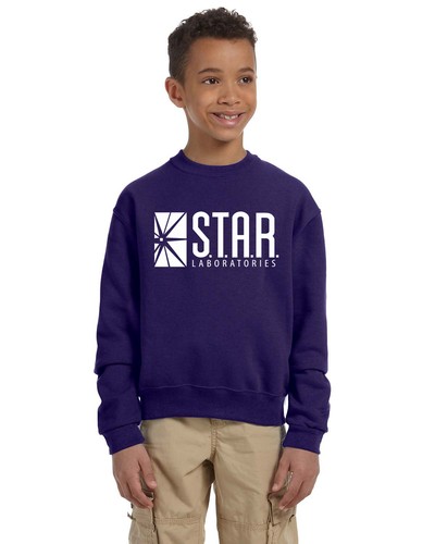 Star Labs Unisex Youth Crew Neck Sweat Shirt The Flash STAR LABORATORIES - Picture 17 of 18
