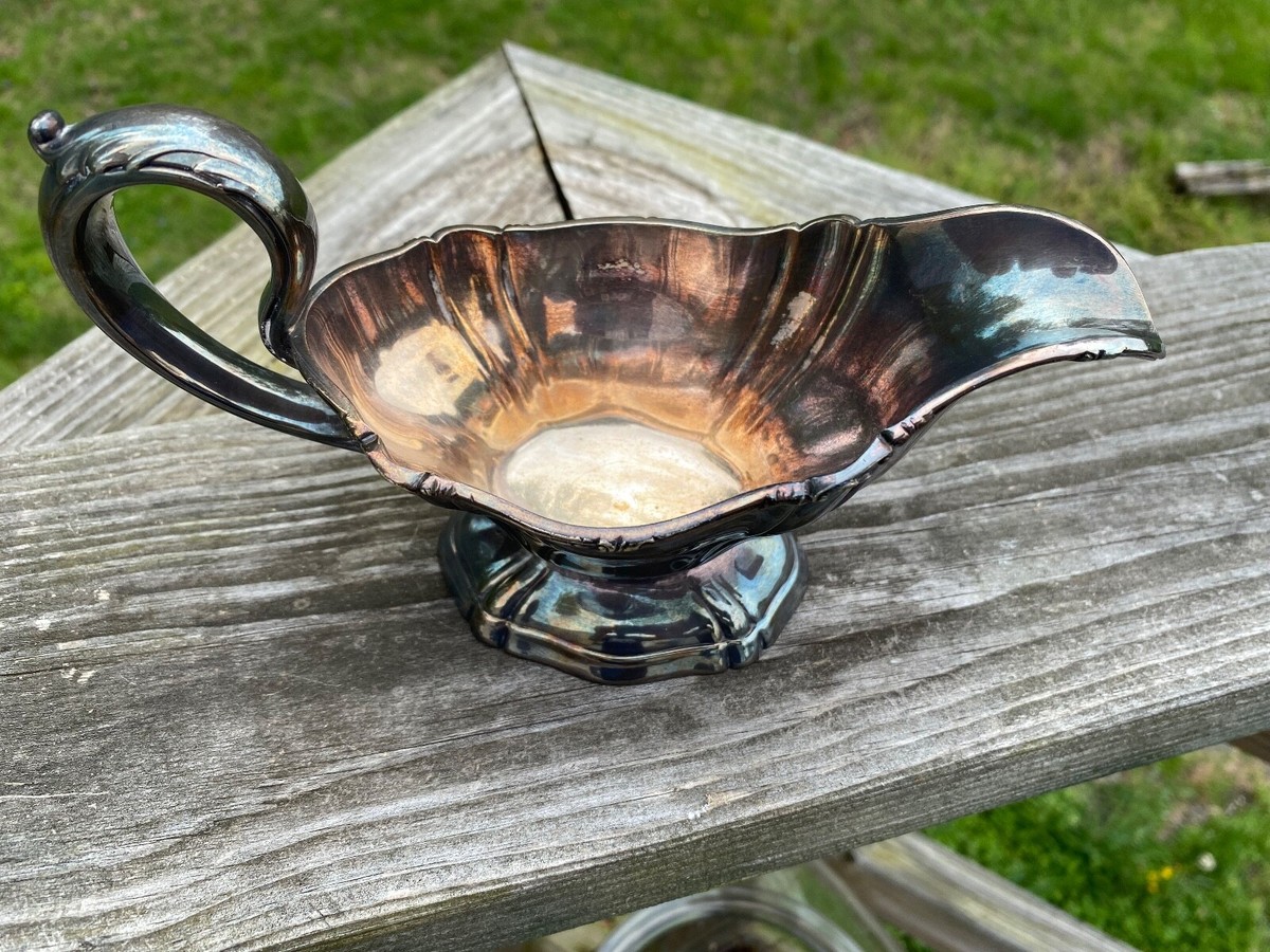 Gorham Silver Creamer Gravy Boat early 1900s Antique G M Co E P