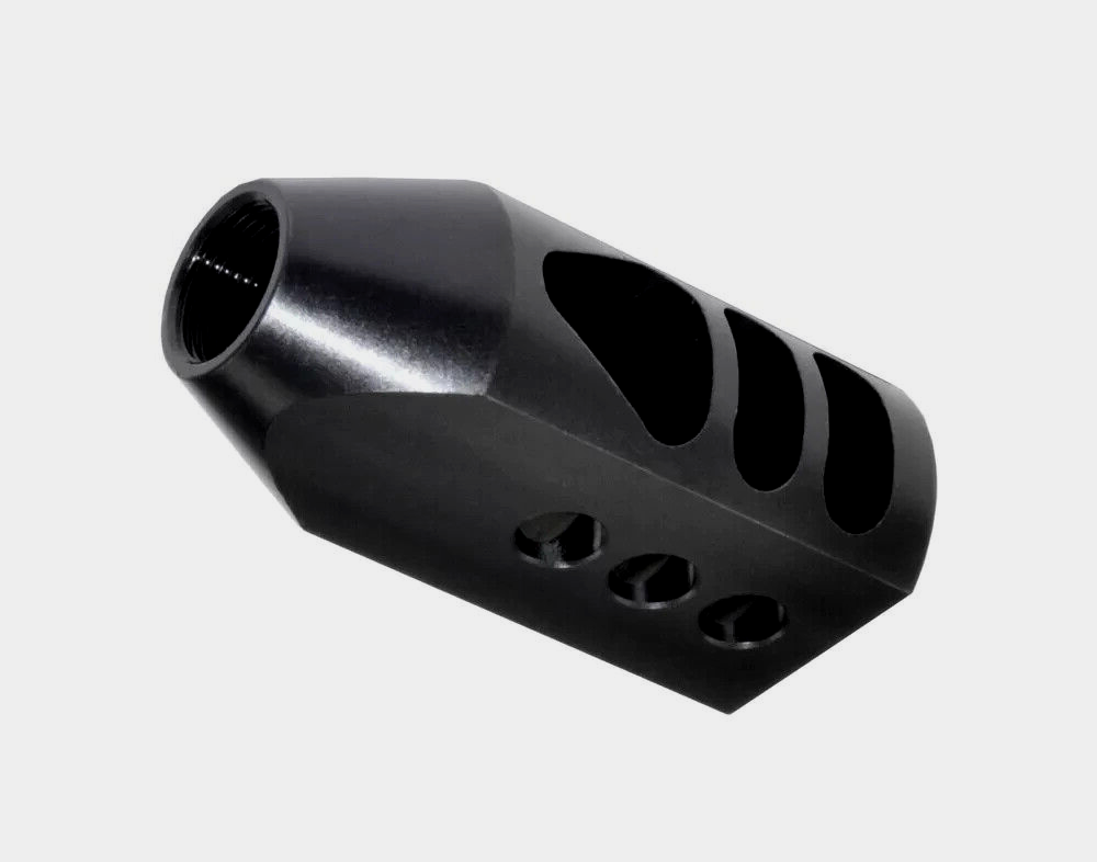 Steel Muzzle Brake for .223/5.56 1/2x28 Thread with Free Crush Washer