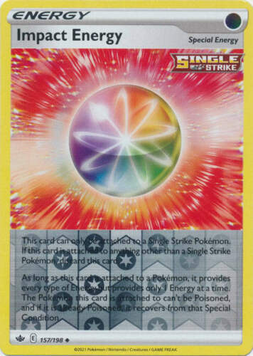 Pokemon - Impact Energy - 157/198 - Reverse Holo - Chilling Reign - NM/M - NEW