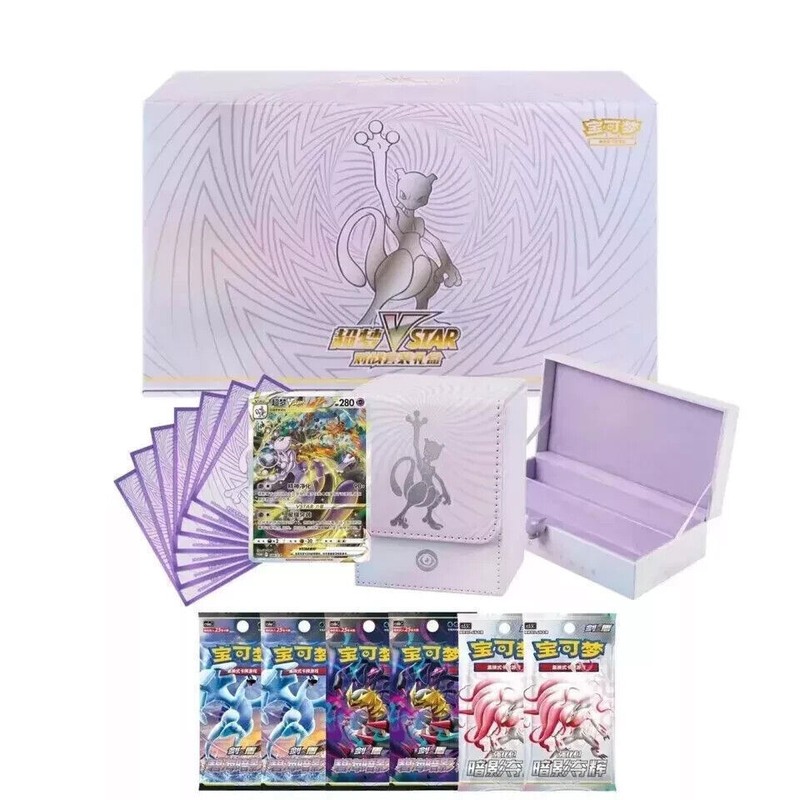Pokemon TCG S-Chinese Mewtwo VSTAR 2024 Exclusive Collection Box Gift Sealed!