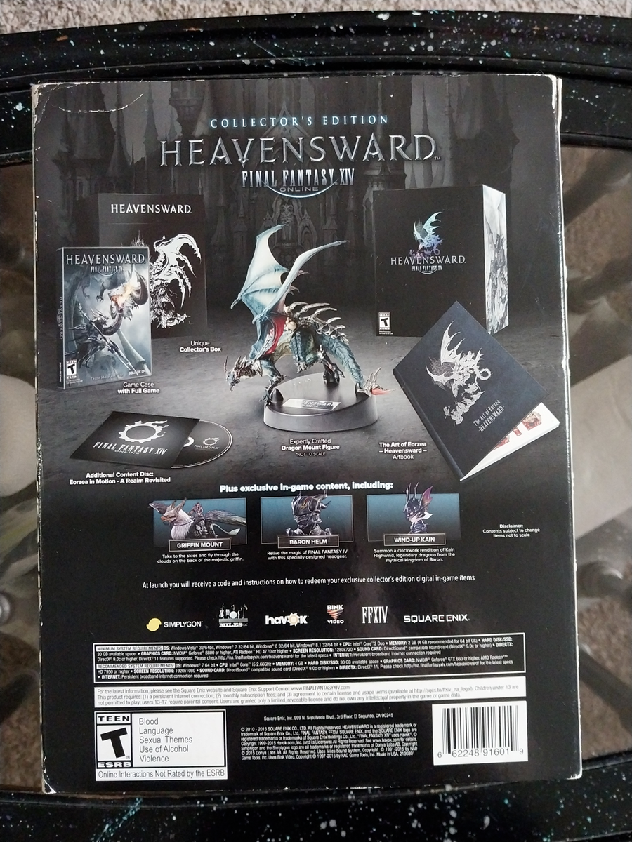 Final Fantasy XIV Heavensward Collector's Edition - PC Game NO