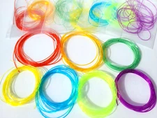 VINYL RIB - Fly Tying Material - Nymph Ribbing - 0.5mm round - 10 COLORS - NEW!