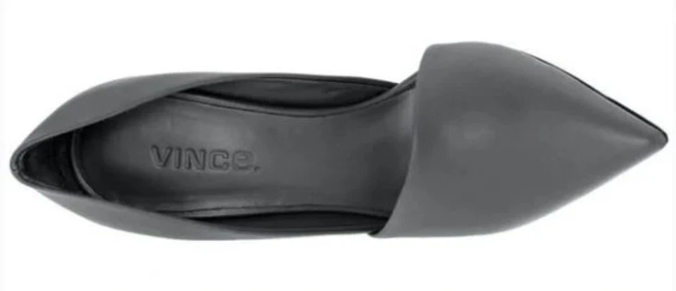 Zapatos de salón de cuero VINCE Cosette punta d'Orsay gris grafito 9M EUR 40 $350 Foto 3 de 4