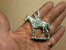 SOLDATINO A CAVALLO IN PIOMBO O STAGNO DA COLORARE DIMENSIONI 6X6 CM