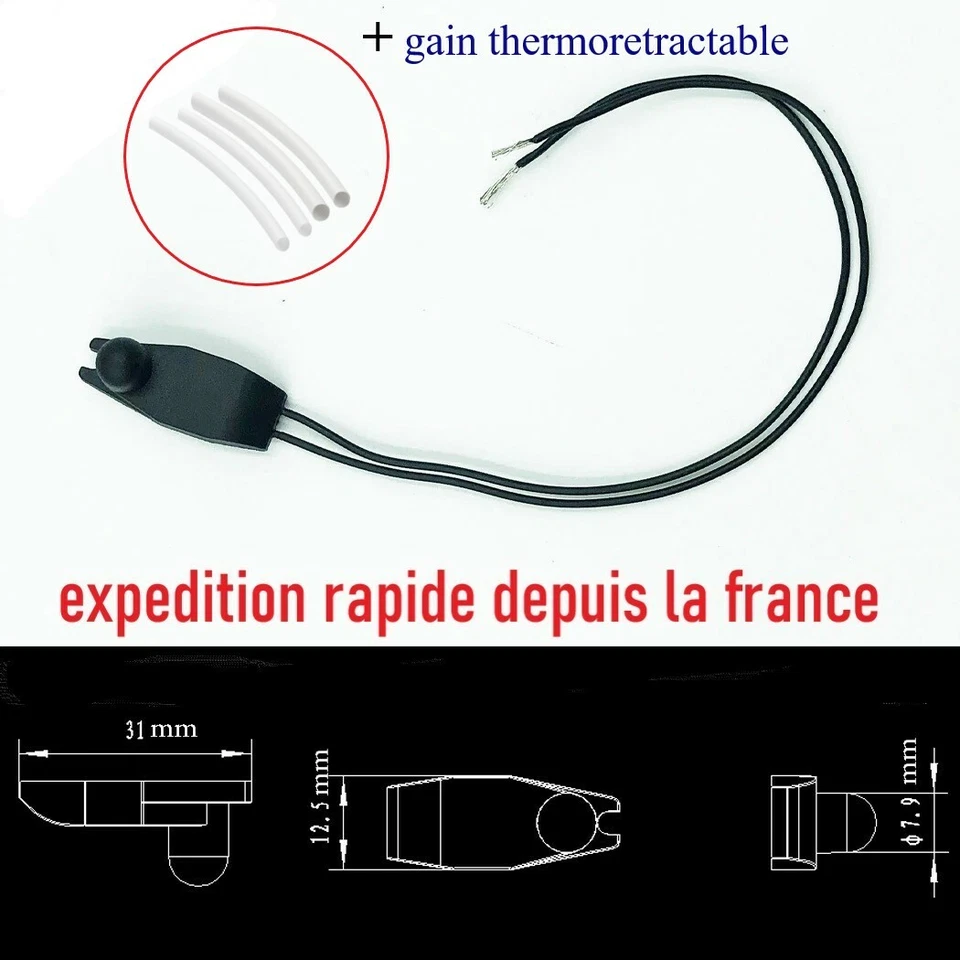 PEUGEOT CITROEN SONDE CAPTEUR DE TEMPERATURE D'AIR EXTERIEUR 206 207 208 /c4 c3 - Photo 1/4