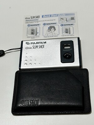 Fujifilm @xia Slimshot Rare Digital Camera - Silver, For Spare Or Repair