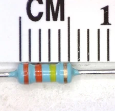 5 pcs 1/4 W, 5% Carbon Film Resistors, Axial  . Select value from pull-down menu