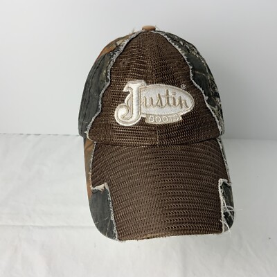 Justin Boots Vintage Camo Hat Baseball Cap One Size Fits All