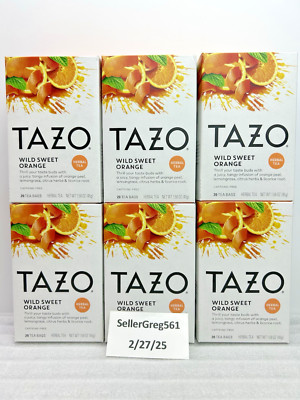 TAZO Wild Sweet Orange Tea Bags Unsweetened Herbal Tea Caffeine-Free 120 Bags