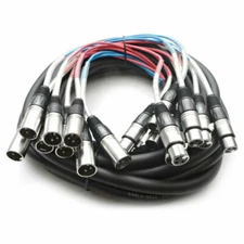 Seismic Audio 2 Channel Pro Audio XLR Snake Cable - 25 Feet