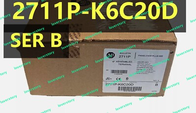 AB  1PC 2711P-K6C20D /B NEW PanelView Plus 600 EtherNet KEYPAD DISPLAY
