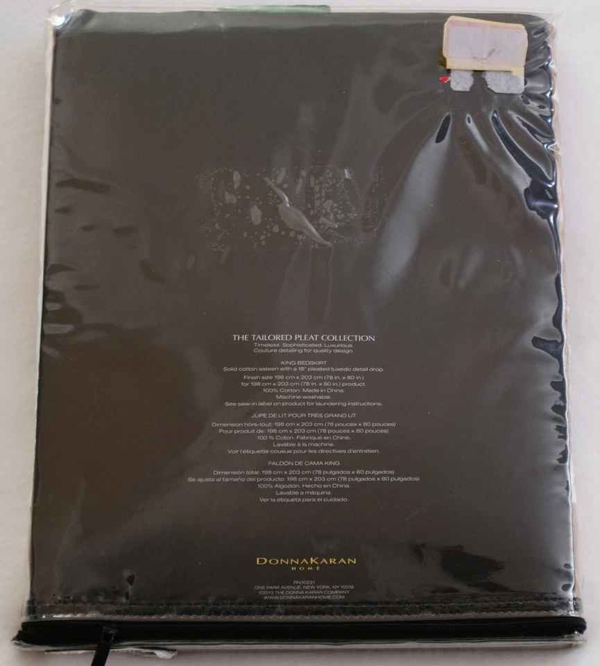 Donna Karan Home King коньяк смокинг складки юбка новый в упаковке $164 - Изображение 2 из 4