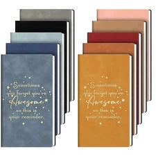 10 Pack Thank You Gifts A6 Leather Journal Bulk Appreciation Employee Gifts N...