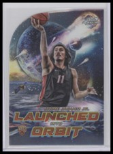 Jaime Jaquez Jr. 2023-24 Chrome Cosmic #LIO-6 Launched Into Orbit Miami Heat