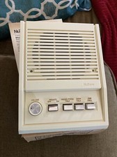 New 1990 NuTone 5" Speaker IS-405L 4006 Intercom System Adobe White Ribbon Clip
