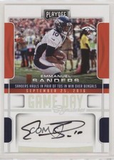 2017 Panini Playoff Game Day Signatures 29/30 Emmanuel Sanders #GDS-ES Auto s3g
