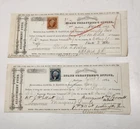 Civil War 2 Wisconsin  Allotment Fund 10-8-1864-11-26-1864 1 Orange 1 Blue Stamp
