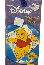 VINTAGE Disney Winnie The Pooh Diamond Kite 2005 23 - Kids Lightweight/Easy NOS