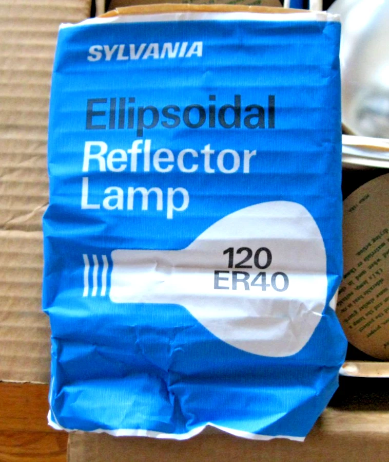 SYLVANIA 120W REFLECTOR TRACK LIGHT BULB LAMP BR40 ER40 130V RECESSED USA VTG 12 - Image 2 of 4