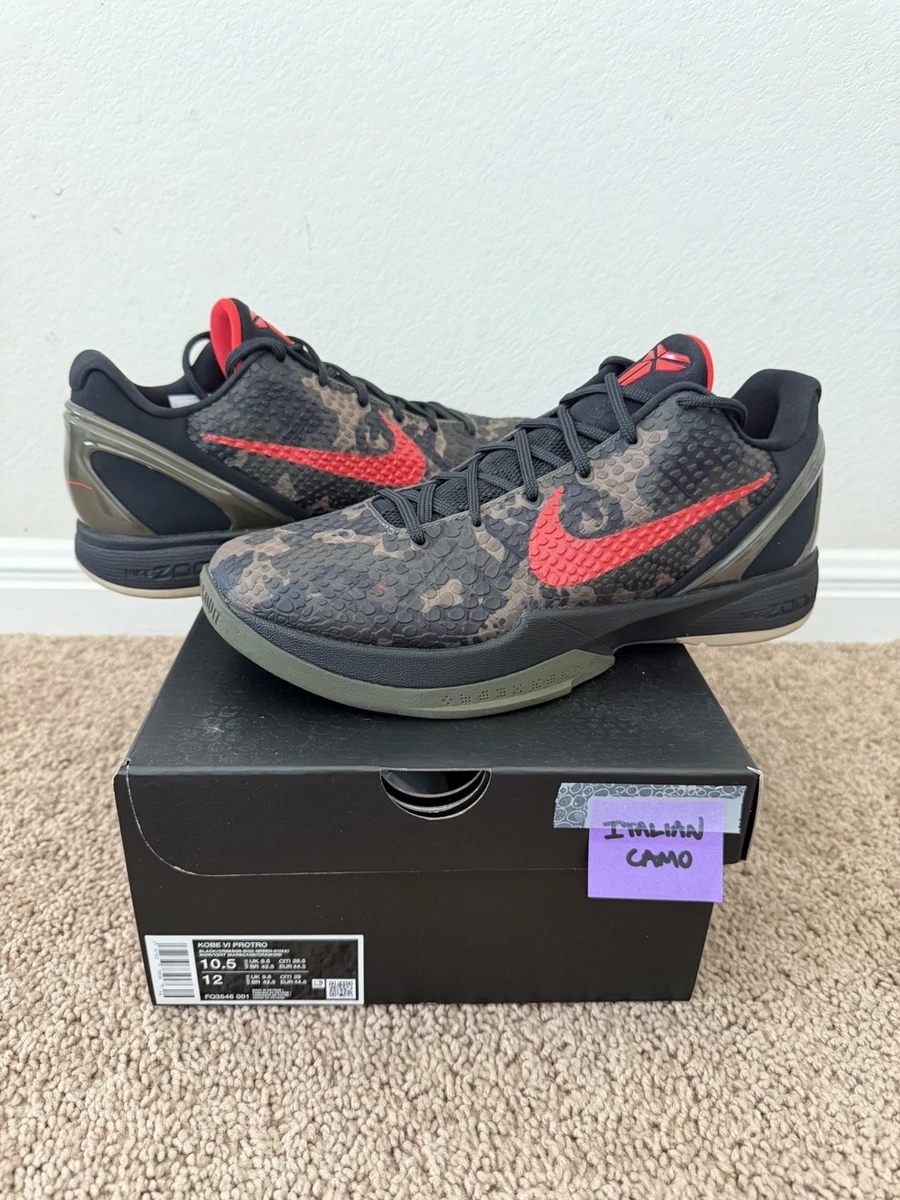 Nike Zoom Kobe 6 Protro 2024 Italian Camo | eBay