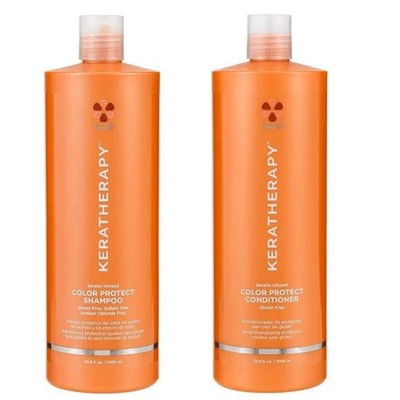 Keratherapy Keratin Infused Color Protect Shampoo and Conditioner 33.8 Oz