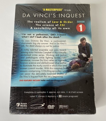 Da Vincis Inquest - Season 1 (DVD, 2007, 4-Disc Set) - Picture 2 of 3