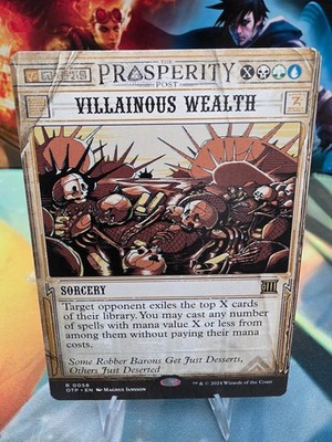 Villainous Wealth - 58 - Rare - Outlaws of Thunder Junction: Breaking News-NM/M