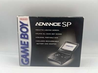 Nintendo Game Boy Advance SP Onyx Black Handheld Console Complete in Box