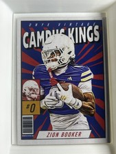 ZION BOOKER Campus Kings /150  2025 Onyx Vintage College Football VCB-ZIBO Tulsa
