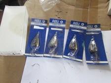 x rare trade pack 4 unused abu garcia droppen 12g zebra fishing lures carded