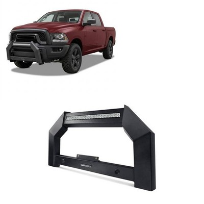 Black Horse Armour Bull Bar No skid plate Matte BK fit 2009-2010 Dodge Ram 1500