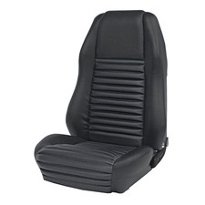 Tmi Upholstery Front Buckets Black With Black Stripe Sport Seat Mach 1 Style ...