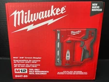 NEW Milwaukee 2447-20 M12™ 3/8" Crown Stapler