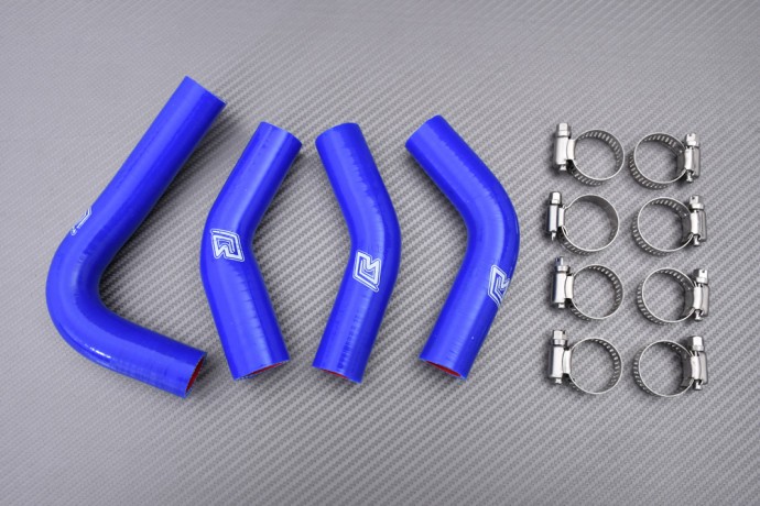 Kit tuyaux silicone bleu radiateur eau moto Yamaha RD350 1991 1992