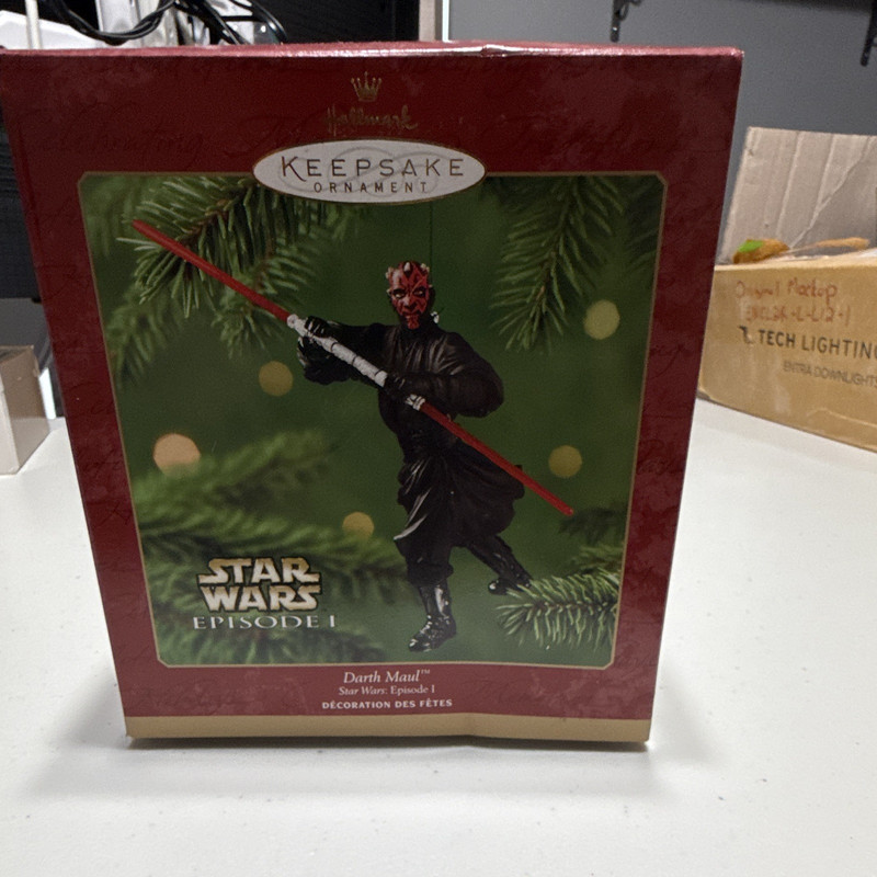Hallmark Keepsake Ornament Star Wars Darth Maul Hanging Figure 2000 QXI6885