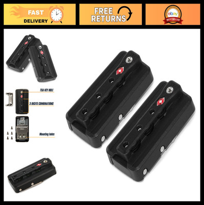 2-Pack TSA Approved Luggage Locks, 3-Digit Combination Travel Lock for Suitcases